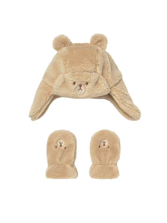 Mayoral Mayoral Set Mütze und Handschuhe 10023 Beige