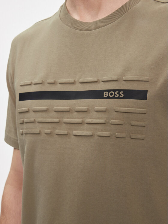 BOSS Boss T-särk 50513010 Beež Regular Fit
