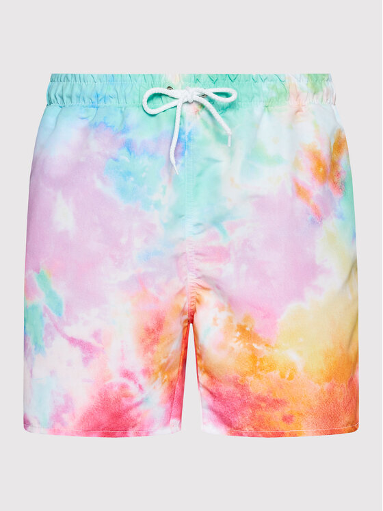 Pantaloncini da bagno Tie Dye Multicolore Regular