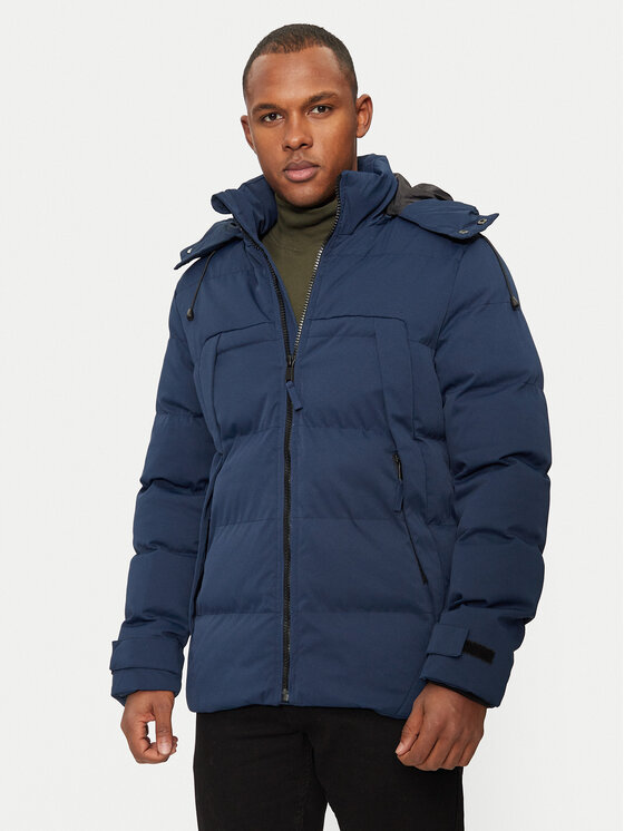 Blend Blend Télikabát 20717483 Sötétkék Regular Fit