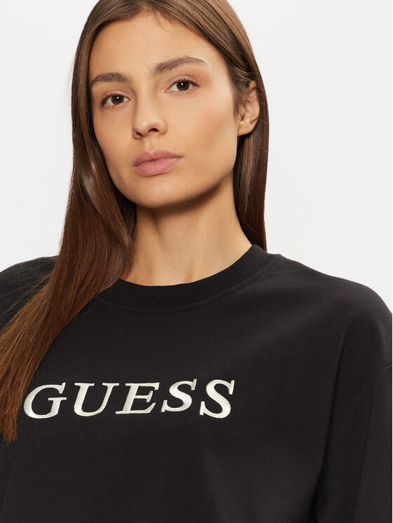 Guess Guess Mikina O5RQ03 KCO31 Čierna Regular Fit