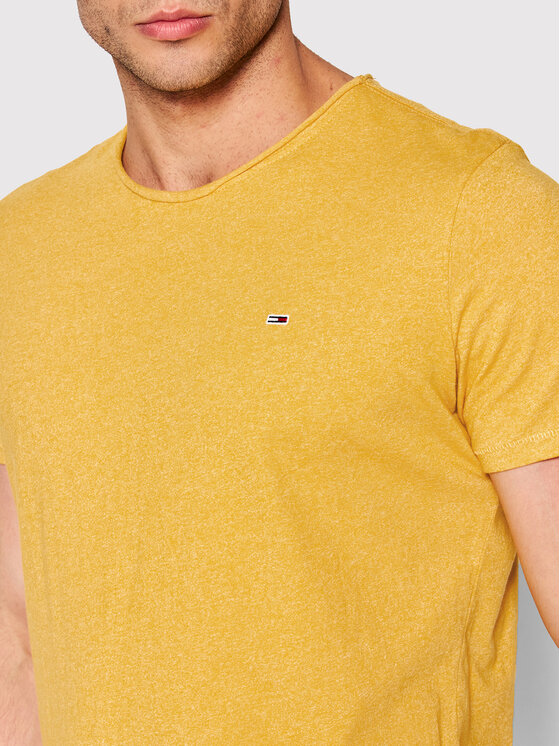 Tommy Jeans Tommy Jeans Tričko Tjm Jaspe DM0DM09586 Žltá Slim Fit