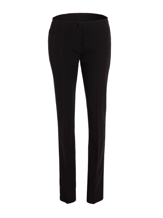 NIFE NIFE Kalhoty z materiálu SD39 Černá Classic Fit