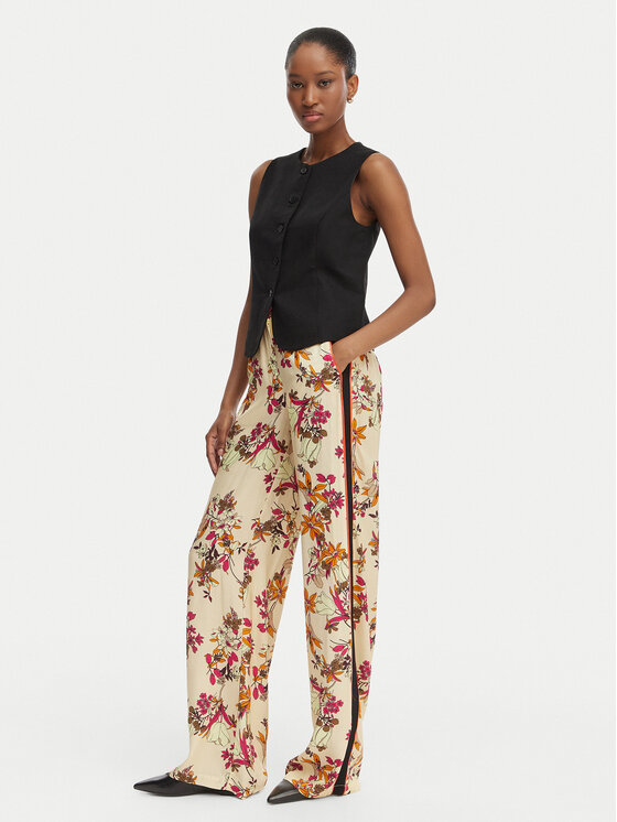 Simona Corsellini Simona Corsellini Pantaloni di tessuto P26CPPA02001 Multicolore Regular Fit