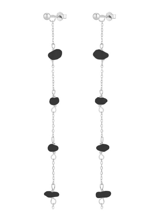 Kolczyki Alicja&Maria Jewellery, Srebrne, Joy Black Silver