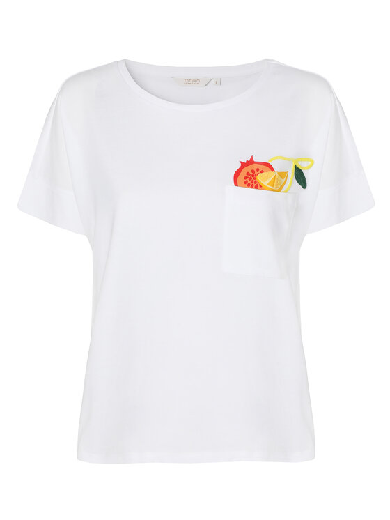 TATUUM TATUUM T-Shirt MONKI Biały Classic Fit
