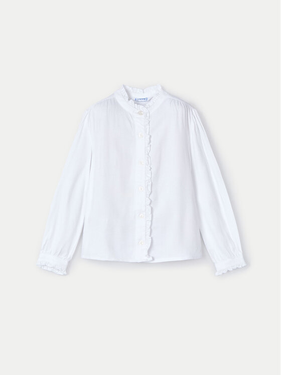 Mayoral Mayoral Srajca 4105 Bela Regular Fit