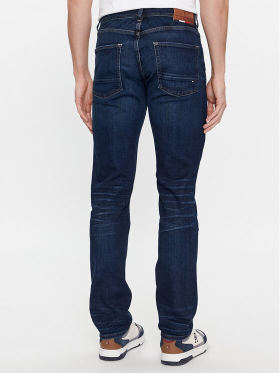 Tommy Hilfiger Tommy Hilfiger Jeansy Denton MW0MW33973 Granatowy Straight Fit