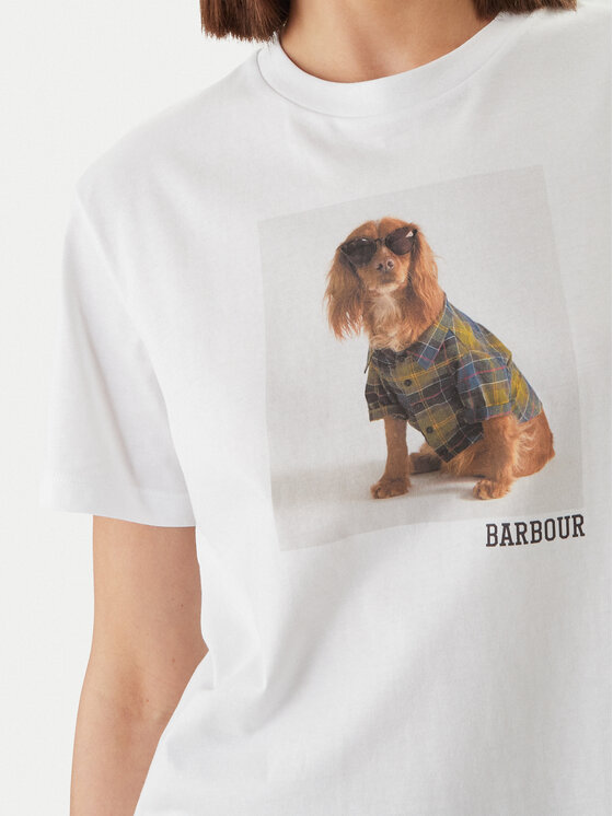 Barbour Barbour T-Shirt Marine LTS0716WH11 Λευκό Regular Fit