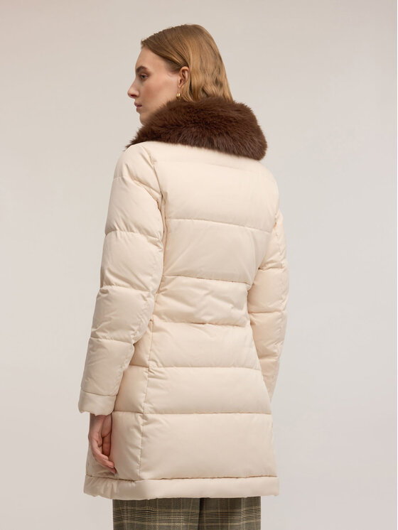 Motivi Motivi Giubbotto piumino F067Q000712N011 Crema Regular Fit