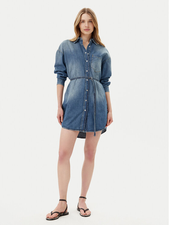 JOOP! Jeans JOOP! Jeans Sukienka jeansowa Nele 30046673 Niebieski Regular Fit
