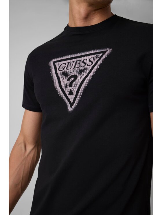 Guess Guess T-Shirt 183983 Czarny Classic Fit