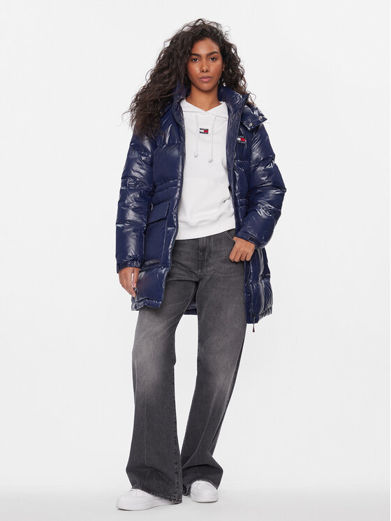Tommy Jeans Tommy Jeans Pehelykabát Alaska DW0DW16573 Sötétkék Regular Fit