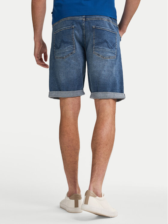 Petrol Industries Petrol Industries Pantaloni scurți de blugi M-1050-SHO002 Albastru Regular Fit