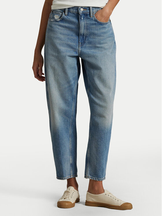 Polo Ralph Lauren Polo Ralph Lauren Jeans hlače 211969409001 Modra Mom Fit