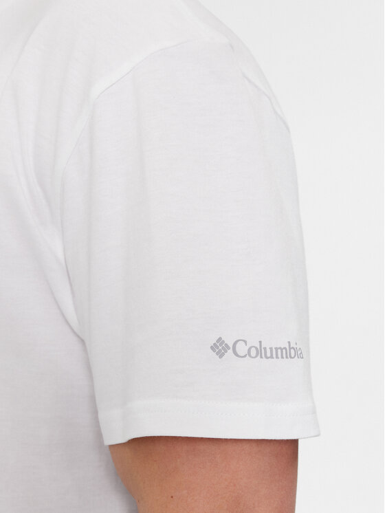Columbia Columbia Tričko Csc Basic Logo 1680053 Biela Regular Fit
