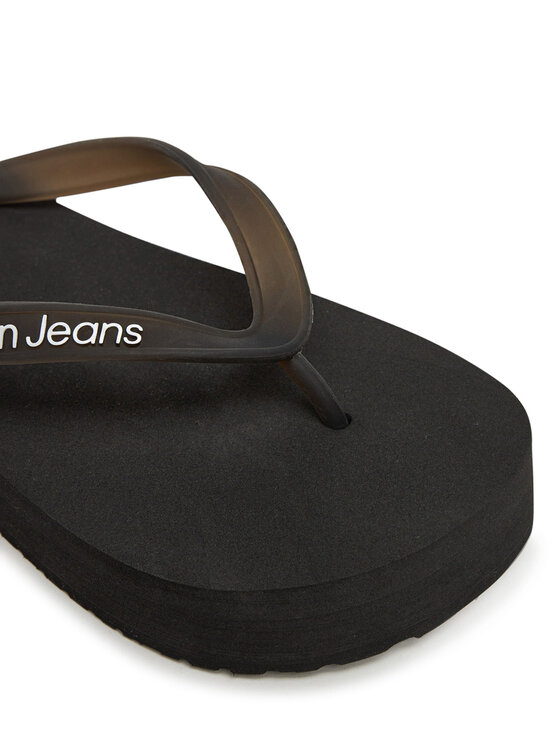 Calvin Klein Jeans Calvin Klein Jeans Japonki Beach Sandal Flatform Tpu YW0YW01830 Czarny