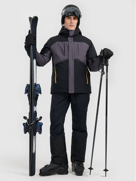 4F 4F Kurtka narciarska SKIWEAR Czarny Regular Fit