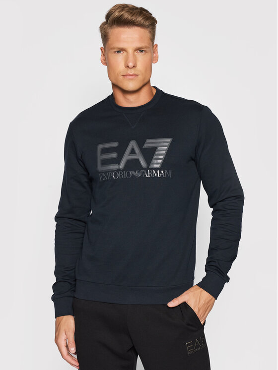 EA7 Emporio Armani Світшот 6KPM60 PJ05Z 1578 Cиній Regular Fit • Modivo.ua