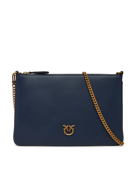 PINKO PINKO Ročna torba Flat Classic AI 25-26 PCPL 100455 A0F1 Mornarsko modra