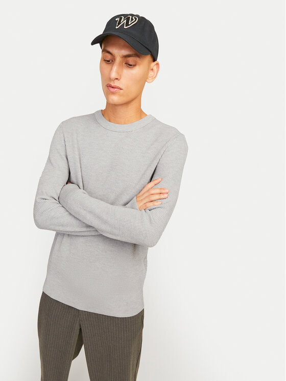 Jack & Jones Jack & Jones Pulover Perfect 12257771 Gri Regular Fit