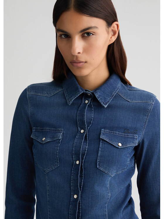 Liu Jo Liu Jo camicia di jeans UXX046D405177917 Celeste Regular Fit