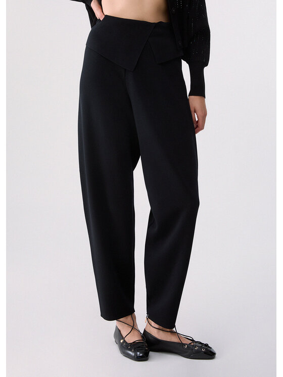 Liu Jo Liu Jo Spodnie materiałowe CF6245MS55N22222 Czarny Regular Fit