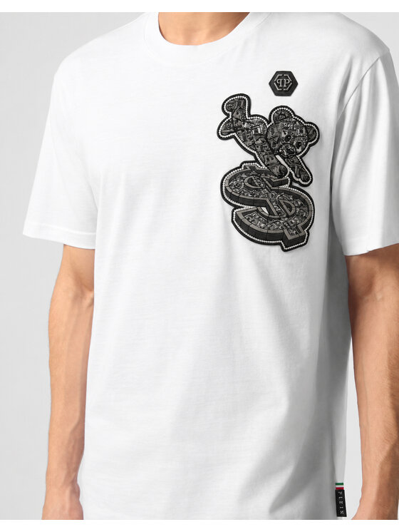 PHILIPP PLEIN PHILIPP PLEIN T-Shirt 31371 Biały Regular Fit