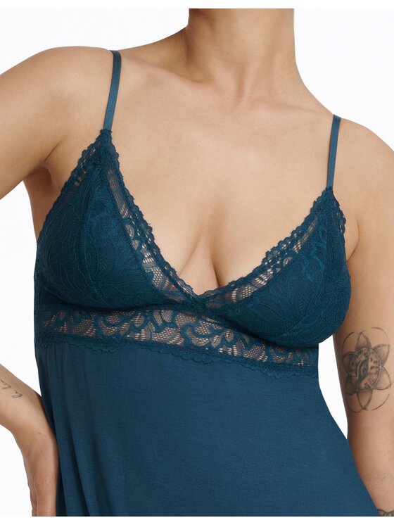 Esotiq Esotiq Koszula nocna 41158-69X Niebieski A-Line Fit