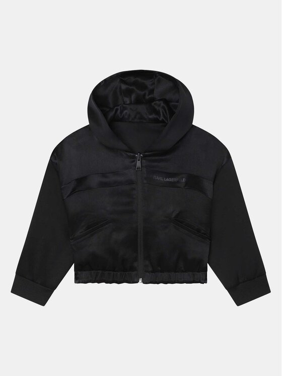 Karl Lagerfeld Kids Džemperis Z15464 S Juoda Regular Fit