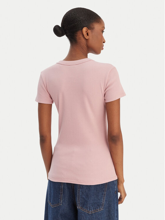 HUGO HUGO Tricou Easy 50523924 Roz deschis Slim Fit