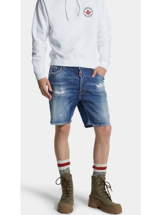 Dsquared2 Dsquared2 Džínové šortky S74MU0881 S30872 Modrá Slim Fit