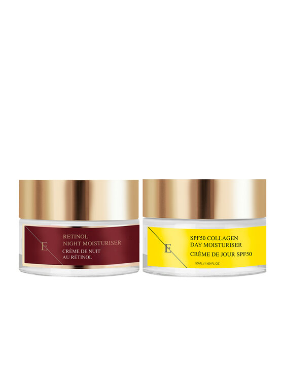 Erthskin London Erthskin London Nawilżający krem ​​na noc Retinol + kolagenowy krem ​​na dzień SPF Krem na dzień i na noc