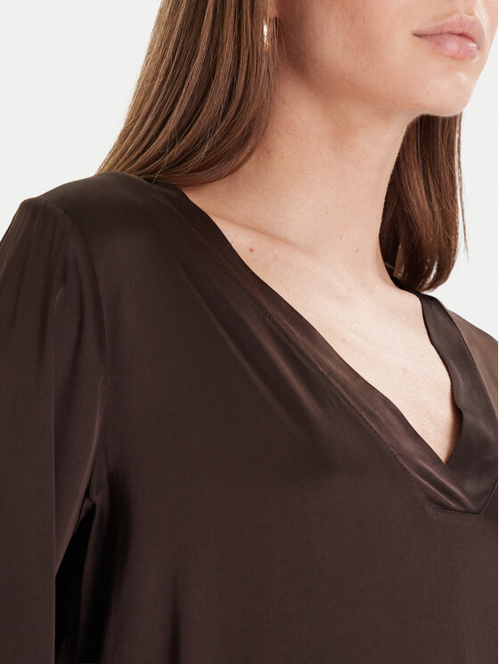 Maryley Maryley Μπλουζάκι 25IB824/18CO Καφέ Regular Fit