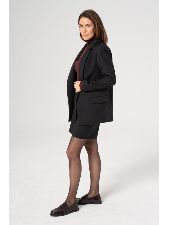 Salme Salme Marynarka Morena Czarny Regular Fit