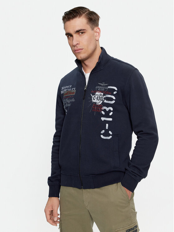 Aeronautica Militare Aeronautica Militare Pulóver 232FE1819F511 Sötétkék Regular Fit