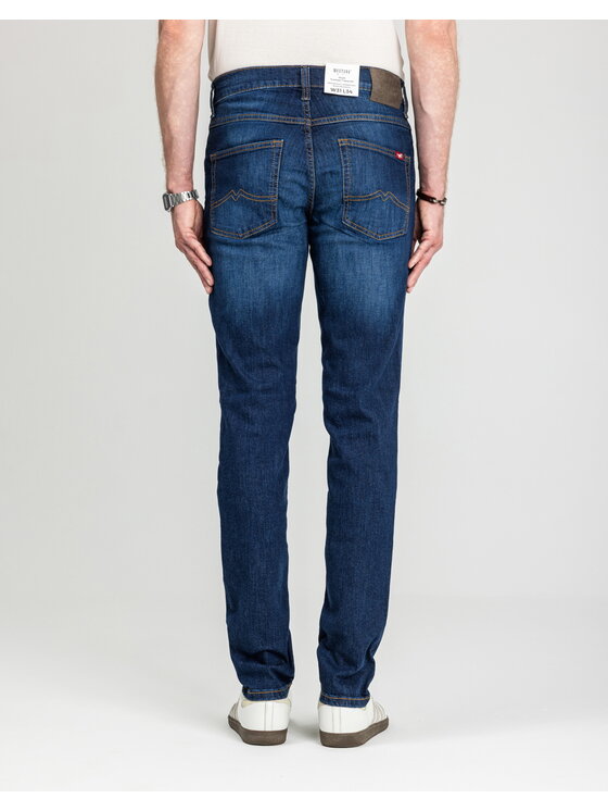 Mustang Mustang Jeansy Style Tramper Tapered Niebieski Slim Fit