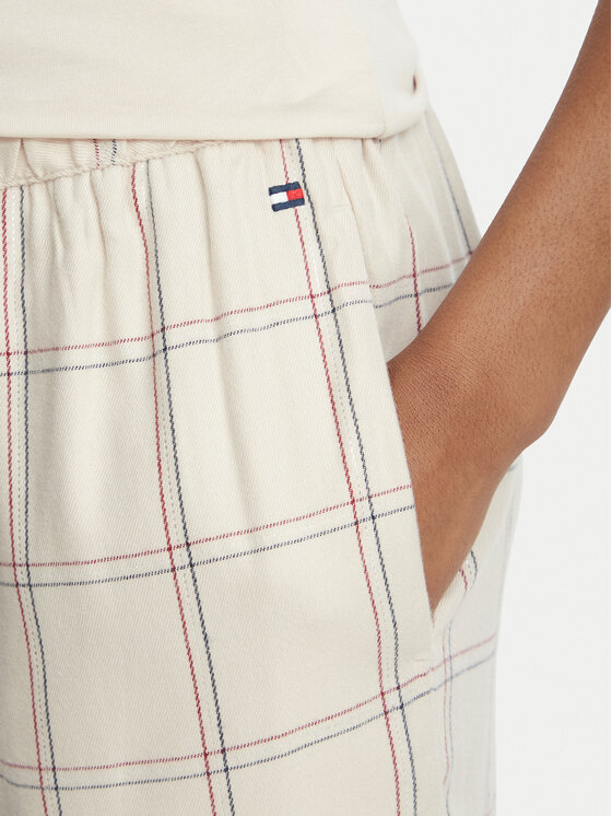 Tommy Hilfiger Tommy Hilfiger Pigiama UW0UW06714 Crema Regular Fit
