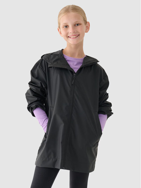 4F 4F Prechodná bunda 4FJWSS24TJACU217-20S Čierna Regular Fit