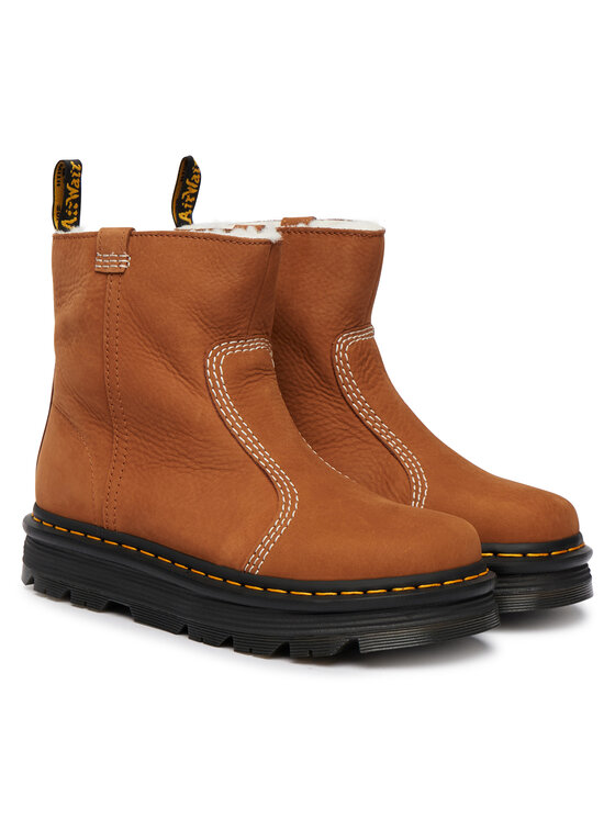 Dr. Martens Dr. Martens Ботильйони ZEBZAG RIGGER BOOT WARM LINED DM42023200 Коричневий