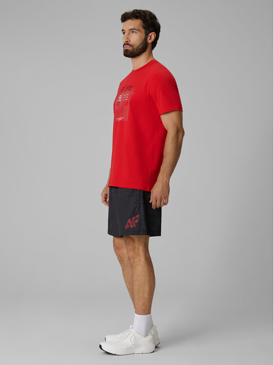 4F 4F T-Shirt AQUA FORCE Czerwony Regular Fit