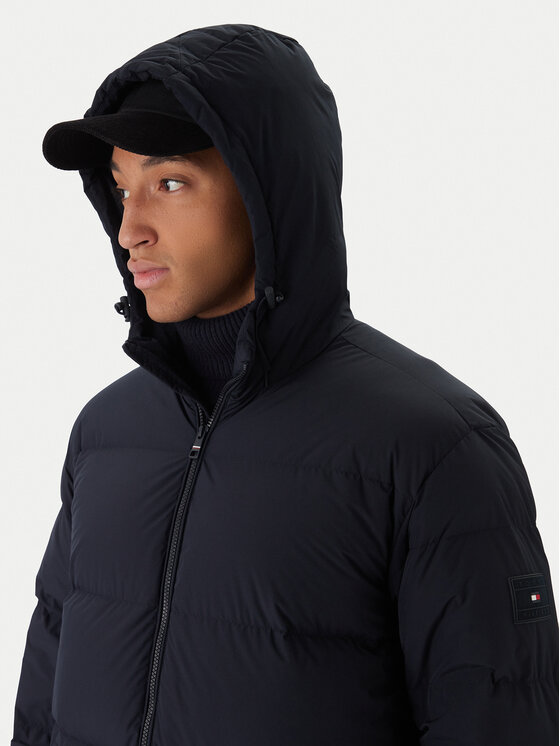 Tommy Hilfiger Tommy Hilfiger Kurtka puchowa MW0MW40628 Granatowy Regular Fit