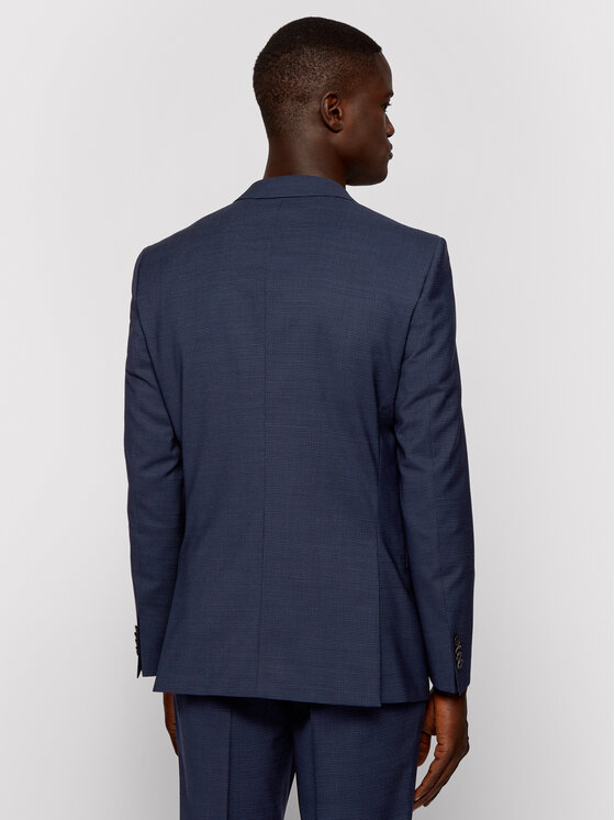 BOSS Boss Ülikond Huge6/Genius5 50454515 Tumesinine Slim Fit