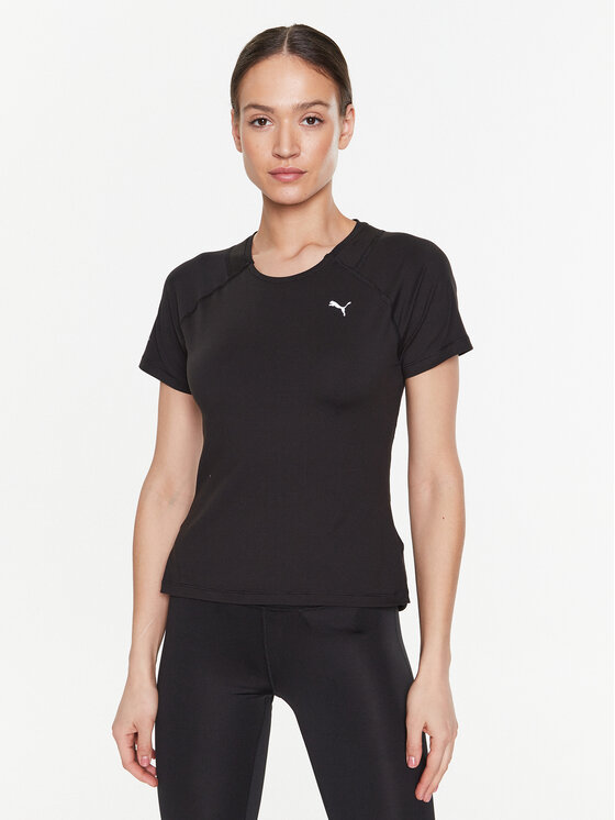 Puma Majica Run Cloudspun 523276 Črna Regular Fit