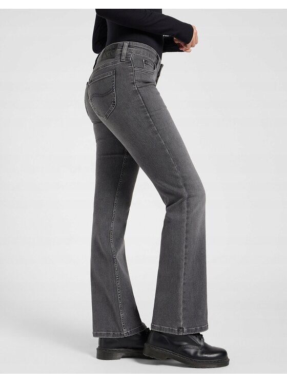 Lee Lee Jeansy Jessica Szary Bootcut Fit