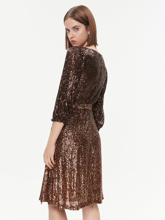 DKNY DKNY Vsakodnevna obleka DD3HR967 Rjava Regular Fit