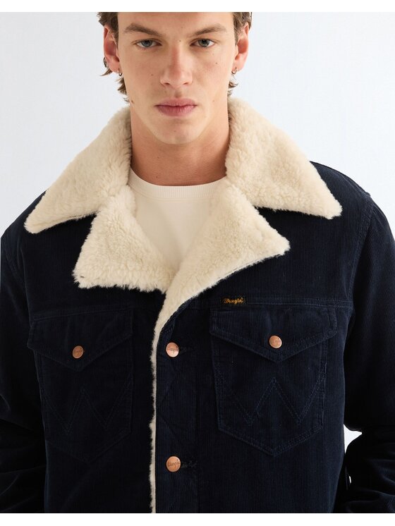 Wrangler Wrangler Kurtka przejściowa WRANGE COAT Niebieski Regular Fit