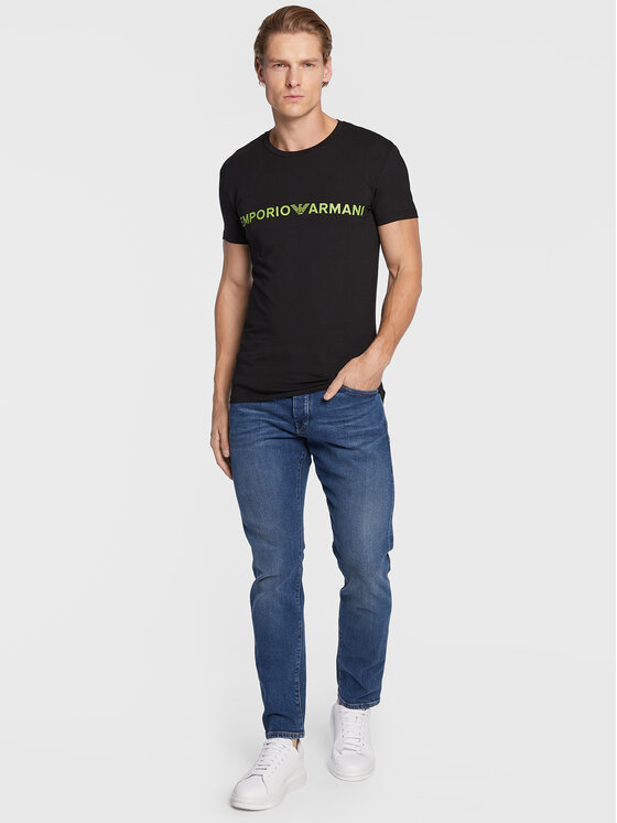 Emporio Armani Underwear Emporio Armani Underwear Tričko 111035 2F516 00020 Čierna Slim Fit