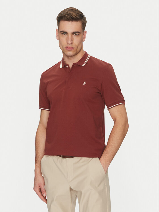 Marc O'Polo Marc O'Polo Polo 523 2230 53054 Czerwony Regular Fit