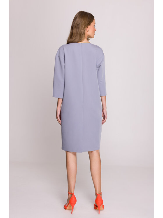 Stylove Stylove Sukienka wieczorowa S394 Szary Premium Fit